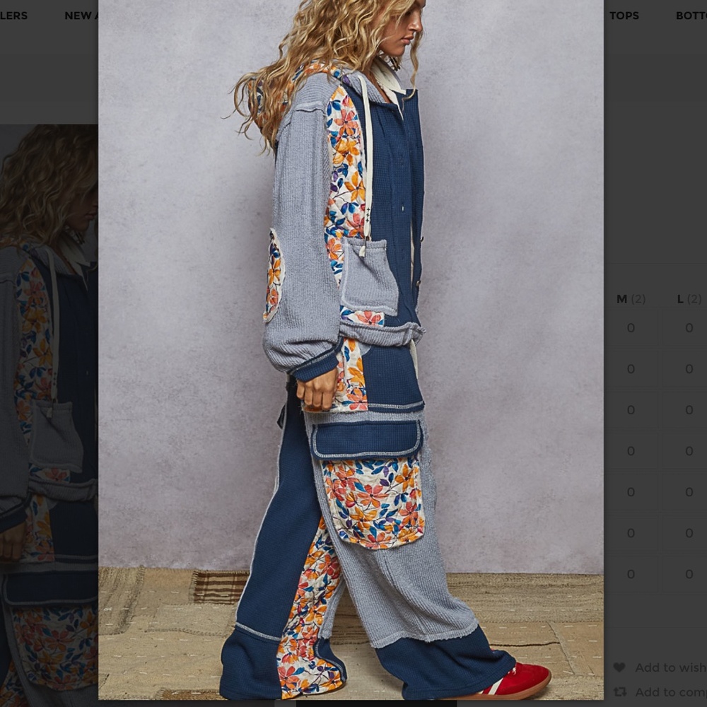 🎉 POL “ Irene 4 “ POL Relaxed Fit Quilted Pants 68 - Picture 7 of 7